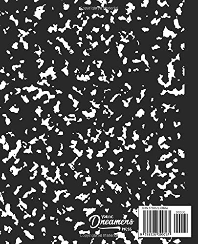 Primary Composition Notebook: Black Marble, Grades K-2 Kindergarten Writing Journal