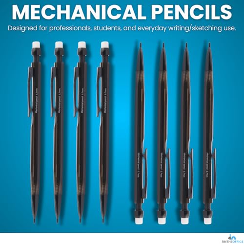 1InTheOffice Mechanical Pencils 0.7mm, HB2.5, Black Lead, 48 Pack