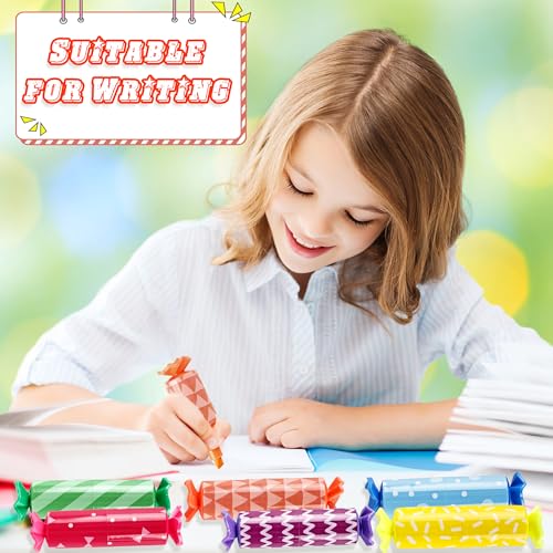 60 Pack Mini Candy Highlighters Bulk Candy Shape Pastel Highlighter Cute Chisel Head Marker Highlighters for Candy Party Drawing Poster Back to School Office Supplies, 6 Color