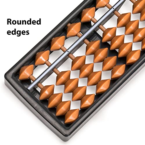 Yellow Mountain Imports Digit Standard Abacus 10.5 Inches - Professional 17 Column Soroban Calculator (Functional and Educational Learning Tool) - size: 10.5 inch