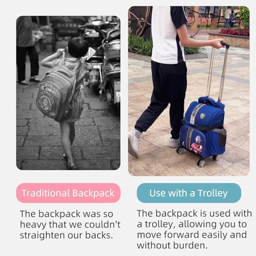 Backpack Trolley Wheeled Cart-Backpack Hand Truck with Luggage Strap,Aluminium Alloy Folding Trolley Cart for Bags Backpack Travel Luggage Cart - size: 4 Wheels with Standard Base