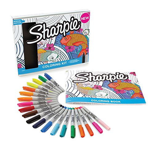 Sharpie Fine/Ultra-Fine Tip Permanent Marker - Assorted - color: Aqua Edition