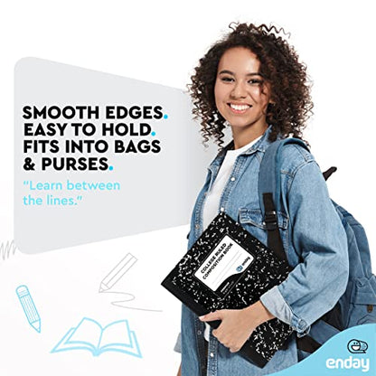 Enday Marble Composition Notebook College Ruled (2 Pack) 100 Sheets Black Composition Notebook For Back to School, Home and Office - size: 2 Pack