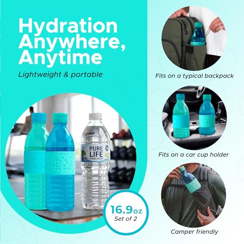 Copco Hydra Water Bottle 16.9 oz - Aqua & Mint, Set of 2 - color: Aqua/Mint