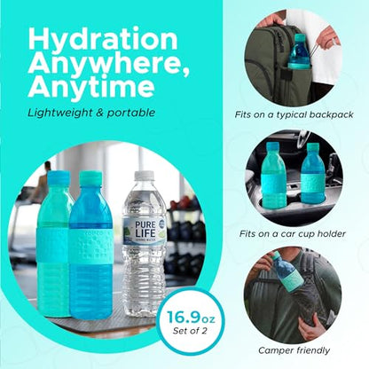 Copco Hydra Water Bottle 16.9 oz - Aqua & Mint, Set of 2 - color: Aqua/Mint