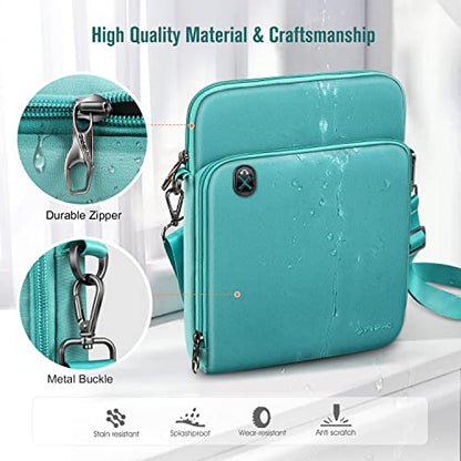 FINTIE 11 Inch Tablet Sleeve Case, Briefcase Shoulder Bag for 11" iPad (A16) 2025, Air M3 M2 2025/2024, 10.9" iPad 10th Gen, 10.9" Air 5/4, Galaxy Tab, Aqua Green - color: Aqua Green