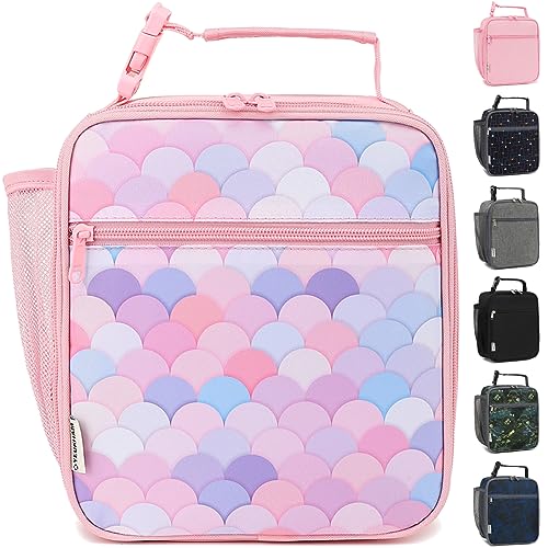 GYEUKHAM Lunch Box for Kids Boys Girls Men Women, Insulated Small Soft Cooler Lunch Bag Kit for School Work Picnic Travel - Reusable Portable lunchbox, Colorful - color: Colorful