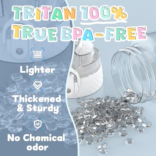 OLDLEY 12oz Kids Water Bottle, Tritan BPA-Free, Leakproof Flip Straw Lid, Motivational Time Marker, Carry Strap, Reusable Clear Water Bottle for Boys & Girls,Clear - color: Clear, style: 12 Ounces