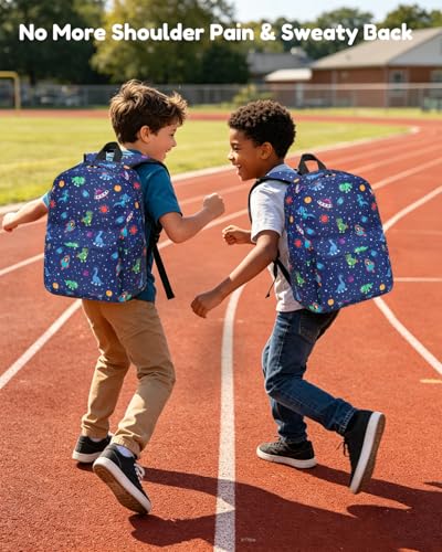 CAMTOP Backpack for Kids, Boys Girls Preschool Backpacks with Lunch Box Toddler Kindergarten School Bookbag Set (Blue Dinosaur 10) - color: Blue Dinosaur 10