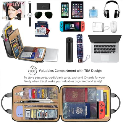 ZINZ Laptop Case 12.9 13 Shoulder Bag, Expandable Handbag with Valuables Compartment Compatible with MacBook Air/Pro/Neo 13" M5/M4/M3/M2/M1, iPad 12.9/13/11, Water-Resistant & Shockproof,L03G06 - color: L03g06, size: 13"