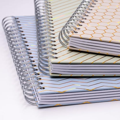 Pukka Pad Haze B5 Notebook – Pack of 3 Wirebound Notebooks with 5 Repositionable Dividers with Storage Pockets and Tabs for Organisation and Personalisation – 200 Pages, 100 Sheets of 80GSM Paper - color: Haze