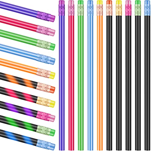 Outus 120 Pcs Color Changing Mood Pencil 2B Changing Pencil Assorted Color Thermochromic Pencils with Eraser for Back to School Party Favor Gifts