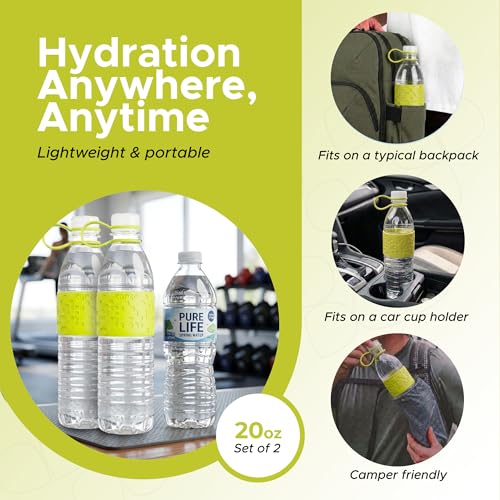 Copco Hydra Water Bottle 20 Oz - Lime Green, Set of 2 | Spill-Guard Leak-Resistant Lid, Minimizes Spills for Commuting, Workouts & Everyday Hydration, 20 Oz Capacity Per Bottle - color: Lime Green