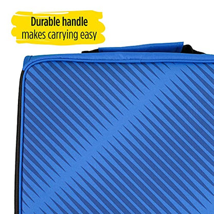 Five Star 2 Inch Zipper Binder, 3 Ring Binder, 6-Pocket Expanding File, Durable, Color Selected for You, 1 Count (29592)