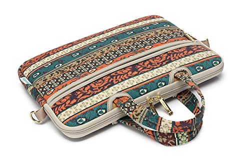 kayond Red Bohemia Patten Waterproof Laptop Shoulder Messenger Bag Case Sleeve for 12 Inch 13.3 Inch Laptop - color: Red Bohemia, size: 13-13.3 inch
