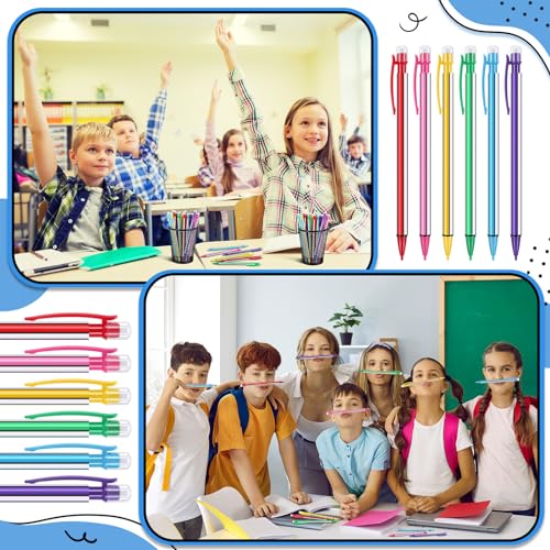 Colarr 300 Pieces Mechanical Pencils 0.7 mm with Eraser Pastel Art Pencils for Kid School Students Artist Writing Drawing for School Student Writing Drawing Sketching