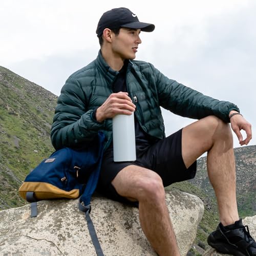 LaserGram Personalized Water Bottle, Grad Cap Class of 2023, 2024, 2025, 2026, 2027, Stainless Steel Double Wall Vacuum Insulated with Flip Top Straw, Custom Engraved Gift (20oz / 590ml Camo Green) - color: Camo Green, size: 20 Ounces