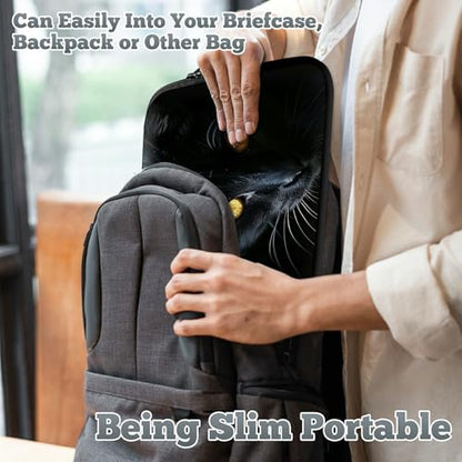 Universal Laptop Sleeve Tablet Case 12 inch, Black Cat with Golden Eyes Slim Carrying Case Durable Handbag Travel Laptop Bag for Surface Pro 9 8 7/Laptop Go 2 3, MacBook Air 11/12 - color: Black Cat With Golden Eyes, size: 12 inch