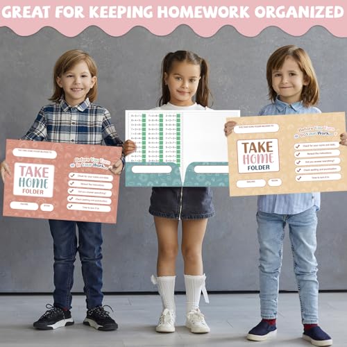 24PCS Homework Folders with 2 Pocket Back to School Take Home Folders Bulk for Students Letter Size Boho Classwork Organizer for Home Office Teachers Educational Supply 9.45 x 12.2 Inch - style: Boho