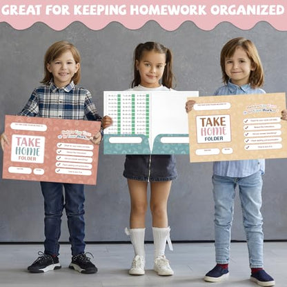 24PCS Homework Folders with 2 Pocket Back to School Take Home Folders Bulk for Students Letter Size Boho Classwork Organizer for Home Office Teachers Educational Supply 9.45 x 12.2 Inch - style: Boho