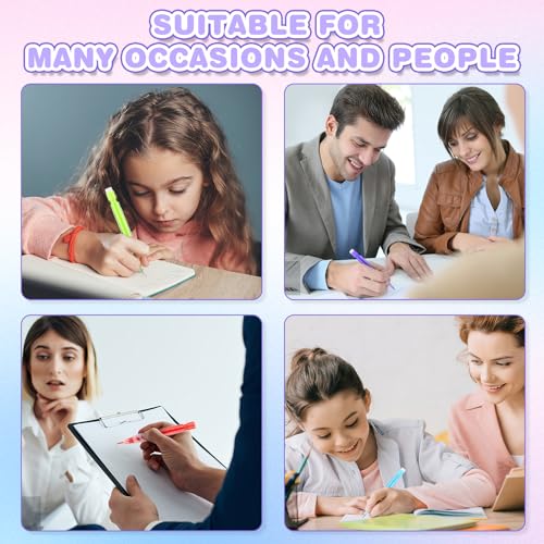 Mabor 16 PCS Mini Mechanical Pencils 0.7mm Automatic With Eraser for High School Students & Kids - Office Supplies for Writing & Drawing