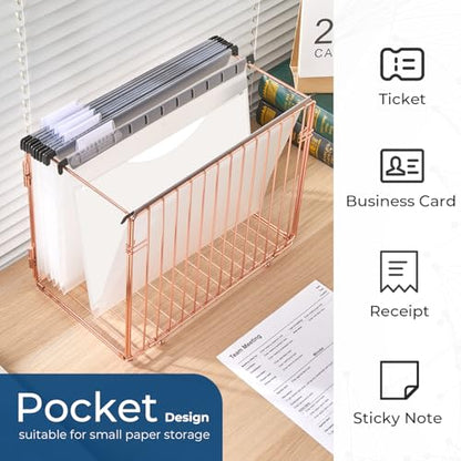 Y YOMA Plastic Hanging File Folders with Pocket, Letter Size, 1” Expansion 24 Pack Clear Reinforced Hanging Folders with Tabs, Waterproof for Filing Cabinet Bulky Files Home Office - size: Letter Size - 24 Pack