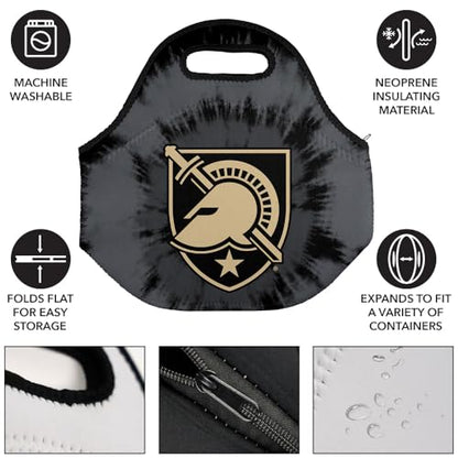 Campus Lab Us Military Academy Tie-Dye Soft Neoprene Lunch Bag, Lightweight - color: Army Black Knights
