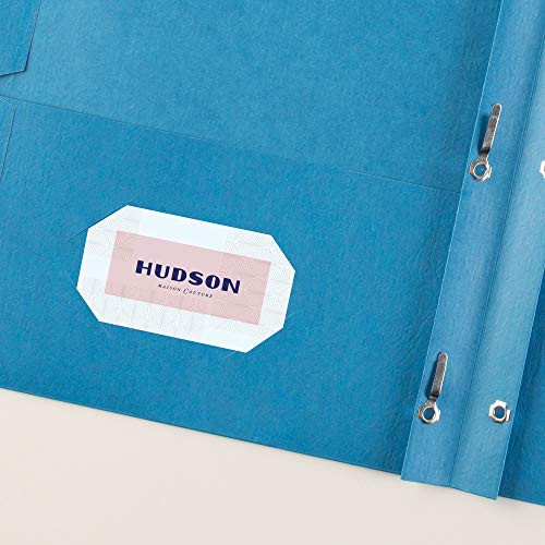 Avery Two Pocket Folders with 3 Prong Fasteners, Holds 70 Sheets, 25 Blue Folders (47976) - color: Light Blue