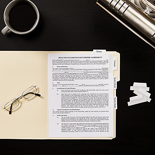 Avery Tabs, 2.5" x 1", 24 Count | Repositionable | 2-Side Writable | White | Pack of 2 - size: 24 Count (Pack of 2)