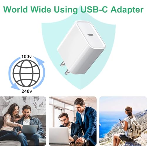 아이폰 17 16 15 충전기 고속 충전, 3팩 20W 고속 충전 USB C 충전기 - color: 우븐, size: 20W