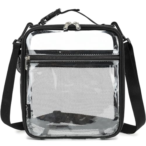 FlowFly Kids Lunch box Insulated Soft Bag Mini Cooler Back to School Thermal Meal Tote Kit for Girls, Boys, Clear - color: Clear