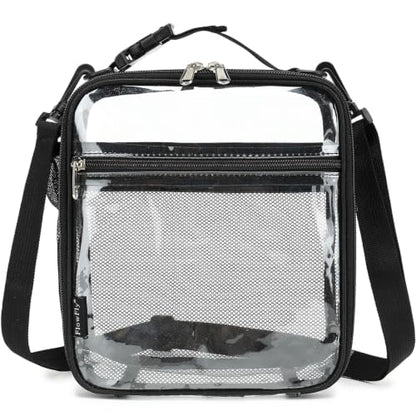 FlowFly Kids Lunch box Insulated Soft Bag Mini Cooler Back to School Thermal Meal Tote Kit for Girls, Boys, Clear - color: Clear