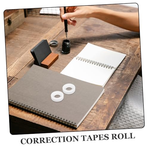 Sewroro 24rolls Wide Matte DIY Adhesive Tape Writable Student Correction Tape Bulk for Packaging Decoration and Craft Wrapping - size: 2500.00X1.20X0.10CM