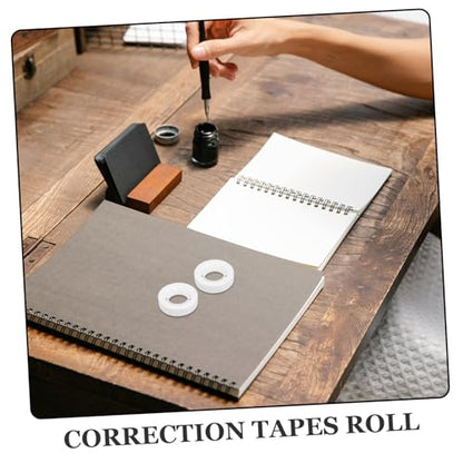 Sewroro 24rolls Wide Matte DIY Adhesive Tape Writable Student Correction Tape Bulk for Packaging Decoration and Craft Wrapping - size: 2500.00X1.20X0.10CM