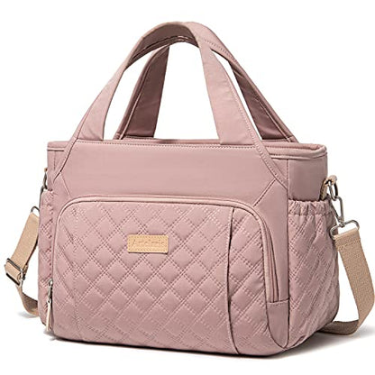 Artelaris Insulated Lunch Bag for Women,Leak-Proof Cooler Lunch Box, Cooling Tote for Adult,with 7 Pockets,Adjustable Strap(15 Liters) - color: Pink