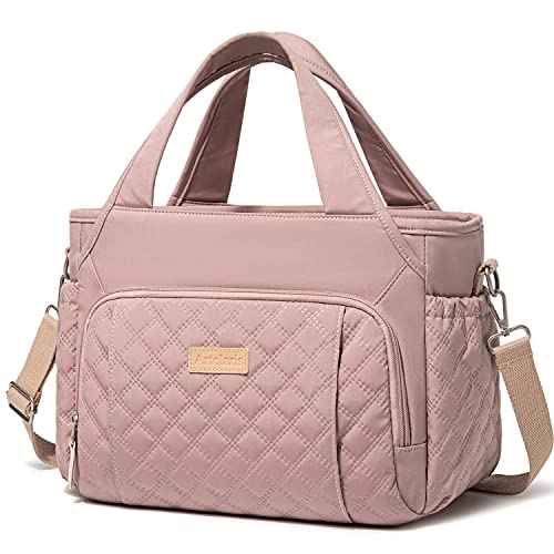 Artelaris Insulated Lunch Bag for Women,Leak-Proof Cooler Lunch Box, Cooling Tote for Adult,with 7 Pockets,Adjustable Strap(15 Liters) - color: Pink