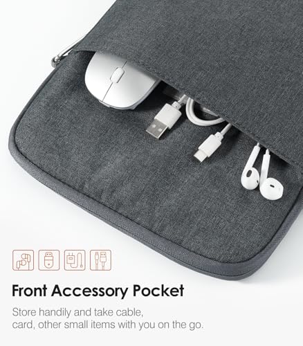 MoKo 9-11 Inch Tablet Sleeve Bag Carrying Case Fits New 11-inch iPad Pro M4/iPad Air M2 2024, Air 5/4/3 10.9"/10.5", Pro 11 M2, i-Pad 10th 10.9, i-Pad 9/8th Gen 10.2, Tab S8/S9 11", Space Gray - color: Space Gray, size: 9-11