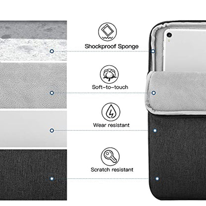 TiMOVO 9-11" Tablet Sleeve Bag, Black | Fit iPad 11" A16 2025 / 10.9"/10.2" / Air 11" 5/4 Gen / Galaxy Tab A9+/A11Plus 11", Fit Smart Keyboard - color: Aa-Black, size: 9-11 Inch