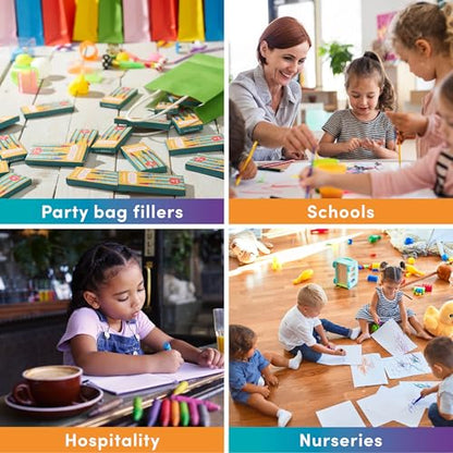 THE TWIDDLERS 288 Sets of 4-Packs (1,152 Bulk Crayons) Non-Toxic Individual Box for Kids, Back to School Supplies, Classrooms, Restaurants Bulk Crayons Coloring Activity, Party Bag Fillers