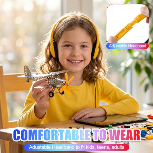 Frienda 48 Pack Classroom Headphones Bulk, Wired School Headsets for Students, Stereo Headphones with 3.5 mm Plug for Classroom, Online Learning, Library(Classic,Navy, Red, Yellow, Purple) - color: Navy, Red, Yellow, Purple, style: Classic