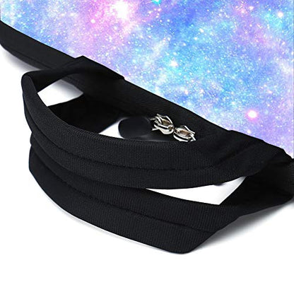 13.3" laptop bag adjustable shoulder strap with handle accessory pocket fits 11.6" 12" 12.1" 13" 13.3" Laptops (pink galaxys) - color: Pink Galaxys