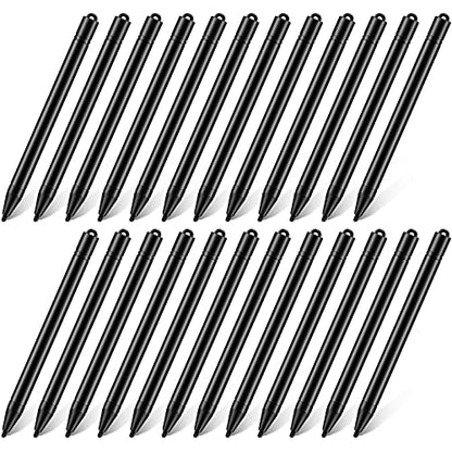 24 Pieces Replacement Stylus Pens LCD Board Pens for LCD Writing Tablet Drawing Pad Memo Message Boards Kids Adults, Black - color: Black