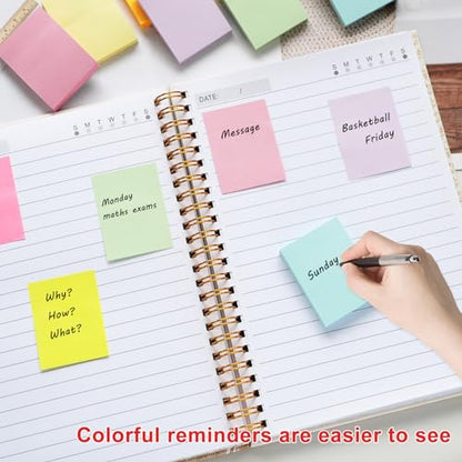 36 Pack Sticky Notes 1.5x2 in Post, 2160 Sheets Post Small Self Sticky Notes Pad Its, 9 Pastel Color Mini Sticky Notes for Office, Home, School, Meeting