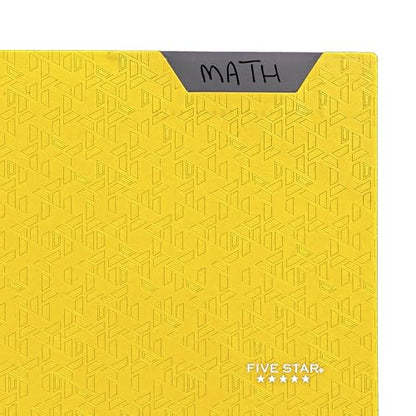 Five Star 2-Pocket Folder, Plastic Folder with Stay-Put Tabs, Fits 3-Ring Binder, Holds 8-1/2" x 11" Paper, Harvest Yellow (333420K-ECM) - color: Harvest Yellow