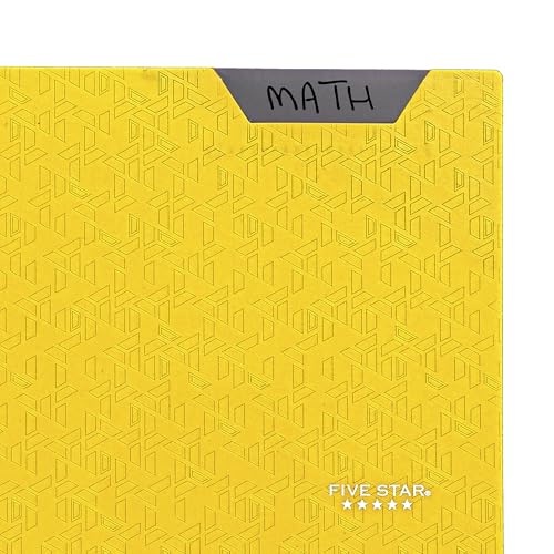 Five Star 2-Pocket Folder, Plastic Folder with Stay-Put Tabs, Fits 3-Ring Binder, Holds 8-1/2" x 11" Paper, Harvest Yellow (333420K-ECM) - color: Harvest Yellow