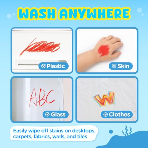 Pagather Silky Twistable Crayons, 12 Colors Washable Crayons for Toddlers 1-3 and Kids Age 2-8, Smooth Coloring DIY Stackable Gift for Classroom, Art, Crafts and Creative Projects