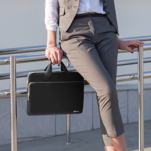 KIZUNA Laptop Sleeve Case 15.6 Inch Computer Carrying Handbag for 16" MacBook Pro M3 M1 M2 Max/15.6" Lenovo Legion 5/IdeaPad Gaming 3i/IdeaPad Flex 5i/Thinkbook 16+ /15.6" HP Envy x360 15/Dell XPS 15 - color: Black, size: 15-15.6 Inch / 16 Inch