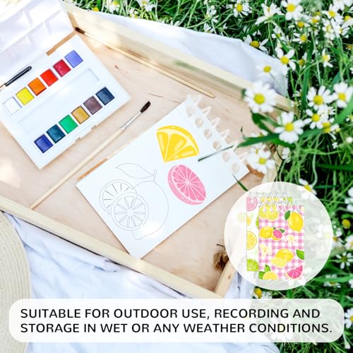 JIUGUOBAO 24 Pcs Lemon Mini Spiral Notebooks Lemon Pocket Notepads Journal Memo Pads for Lemonade Birthday Party Favors Gifts Goodie Bag Office School Classroom Rewards