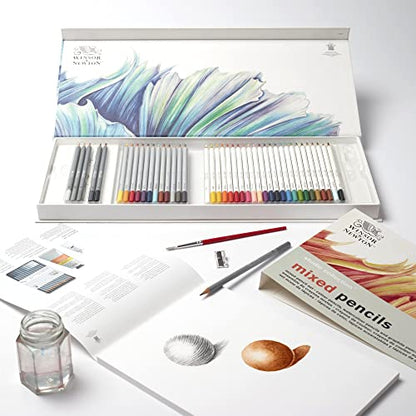 Winsor & Newton Studio Collection 아티스트 연필, 혼합 필통 세트, 45피스 - style: 45피스 혼합 연필 세트