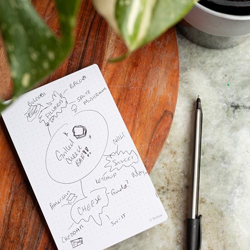 Notsu Dot Grid Small Desk Notepad 2 Pack | Minimalist Dotted Memo Note Pads with Premium Thick Paper, 3.9" x 6.3" - size: 3.9" x 6.3", style: Dot Grid